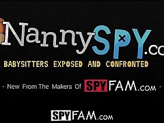 Spyfam Step sister Nina North ambushed and fucked in the shower